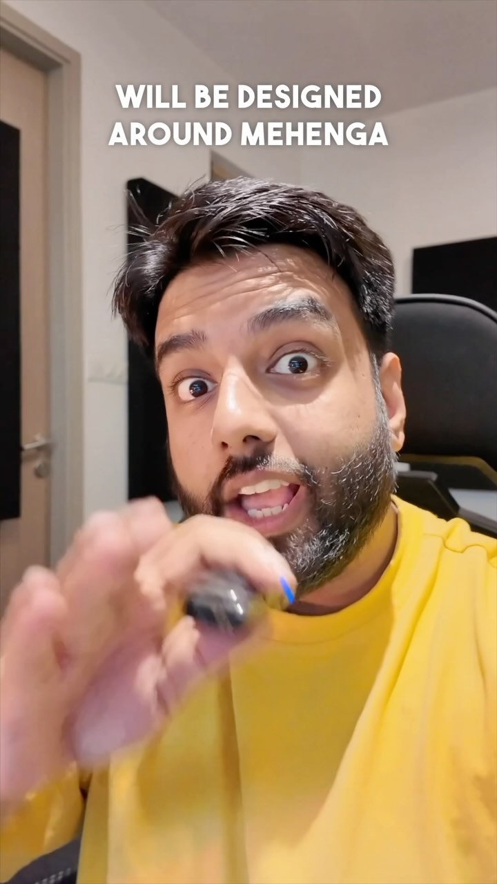 Instagram post by @yashrajmukhate for Amazon Fresh. Caption reads: Koi bhi word paanch baar bolo rhythm mil hi jaata....