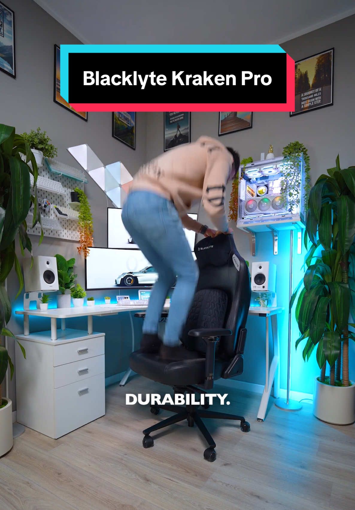 TikTok post by @leonistech for Blacklyte. Caption reads: [...] and use the code “Leo15” for 15% off.....