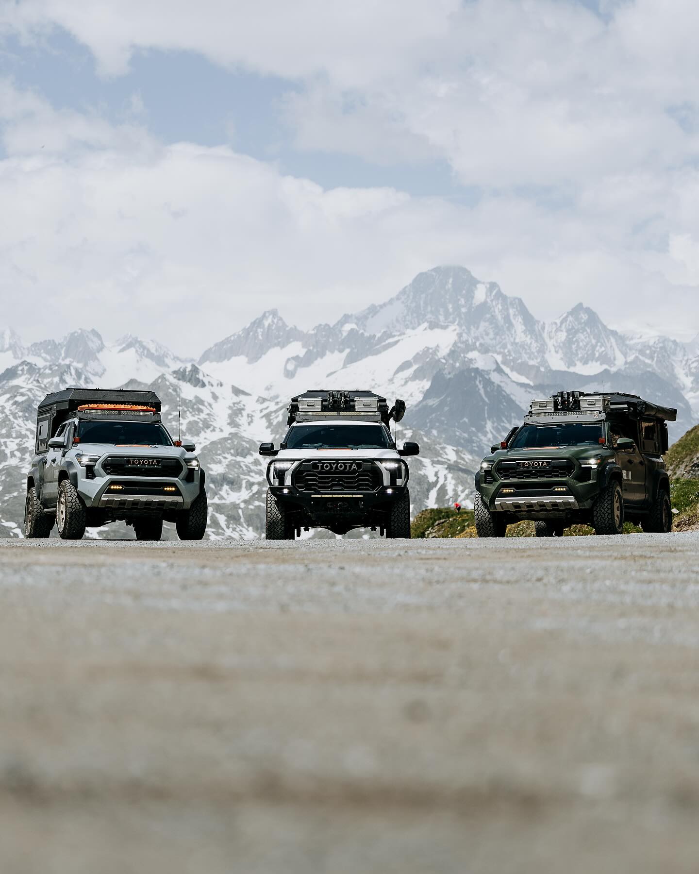 Instagram post by @xoverland for Toyota USA. Caption reads: Switzerland was absolutely incredible! 🇨🇭

After....