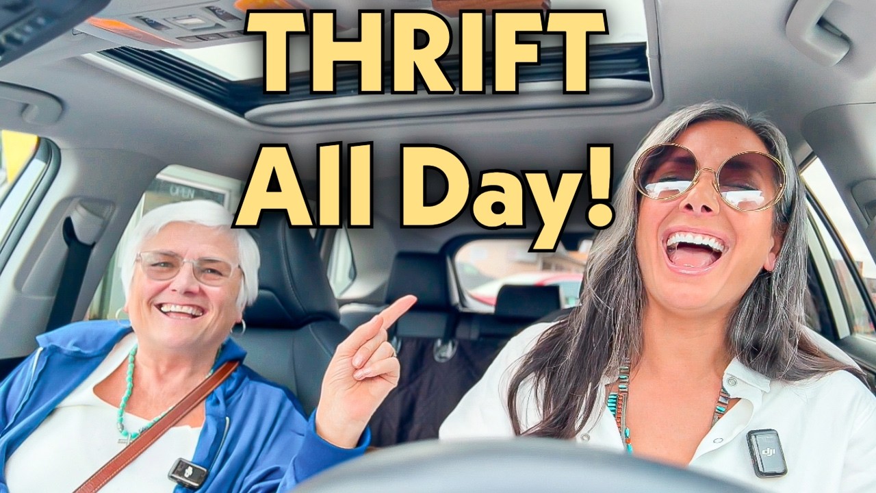 YouTube post by @VintageBombshell for Earth Breeze. Caption reads: Goodwill Thrift Store Shopping - Vintage Home....