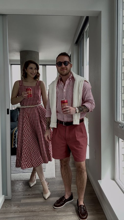 Instagram post by @kelseystacypearson for Spindrift. Caption reads: Pride is all about living boldly and authentically....