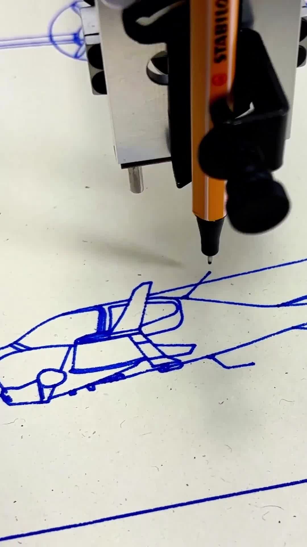 Instagram post by @_draw_scape for STABILO. Caption reads: 🛍️ Shop Diamond DA 42 Aircraft Art

Meticulously....