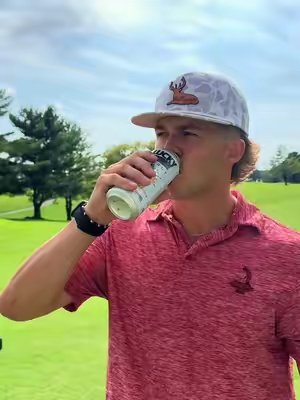TikTok post by @noahurquhartt for Lucky Beverage Co.. Caption reads: code "noahurquhartt" to save 20% at luckybevco.com....