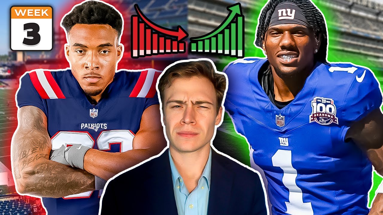 YouTube post by @Flockfantasy for Underdog Fantasy. Caption reads: Everything Just Changed - Week 3 Fantasy Football.