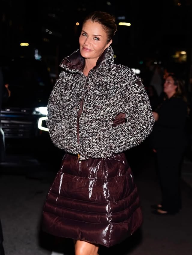 Instagram post by @helenachristensen for Moncler. Caption reads: [...] early and it was magical ❄️🤍 thank you....