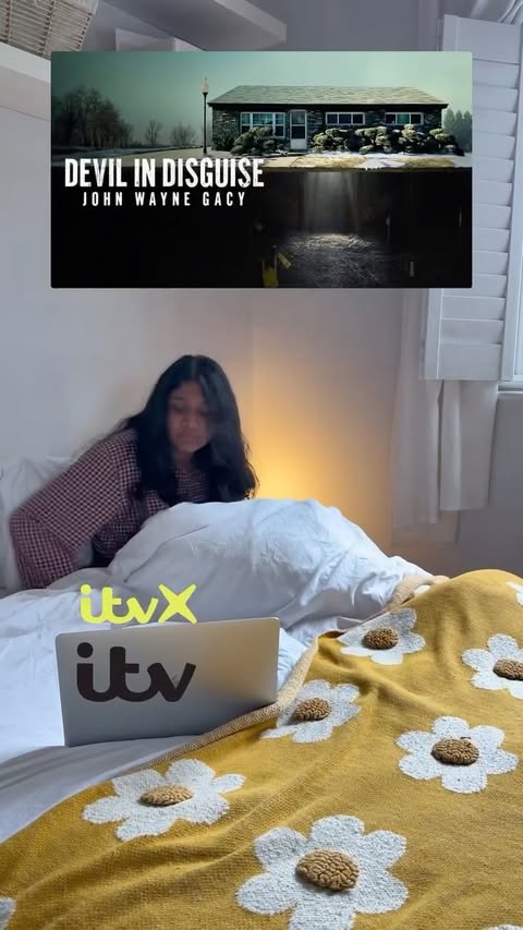 Instagram post by @thenilaextract for ITV. Caption reads: [...] Devil In Disguise: John Wayne Gacy on @itv &....