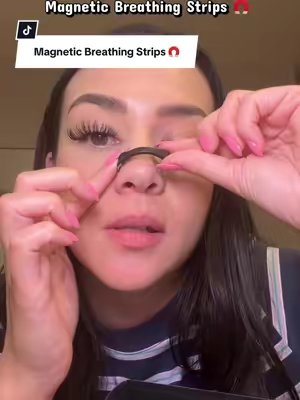 TikTok post by @steph_valenzuela5 for Intake Breathing. Caption reads: [...] #magneticbreathingstrips....