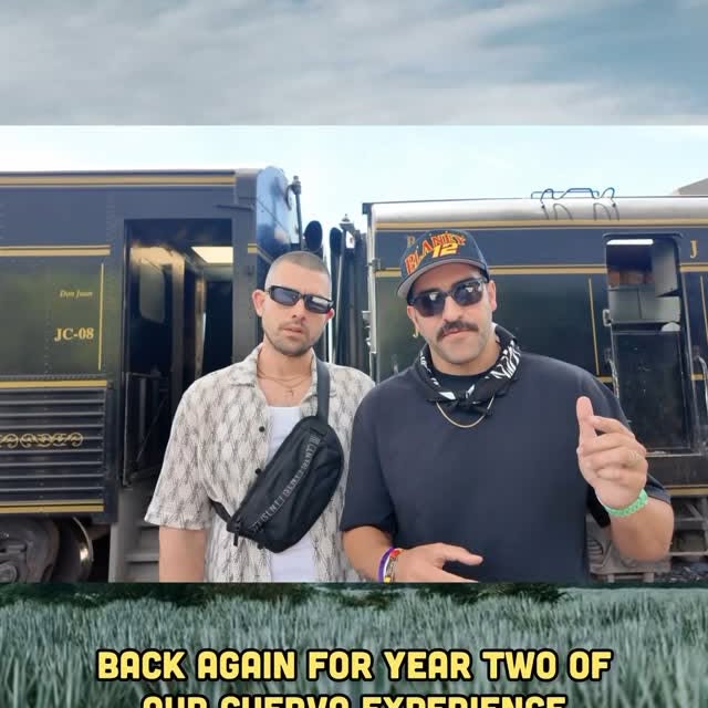 Instagram post by @michaelryanruiz for Dan Le Batard Show with Stugotz. Caption reads: All Aboard the @josecuervotequila Express! 🚂 Next....