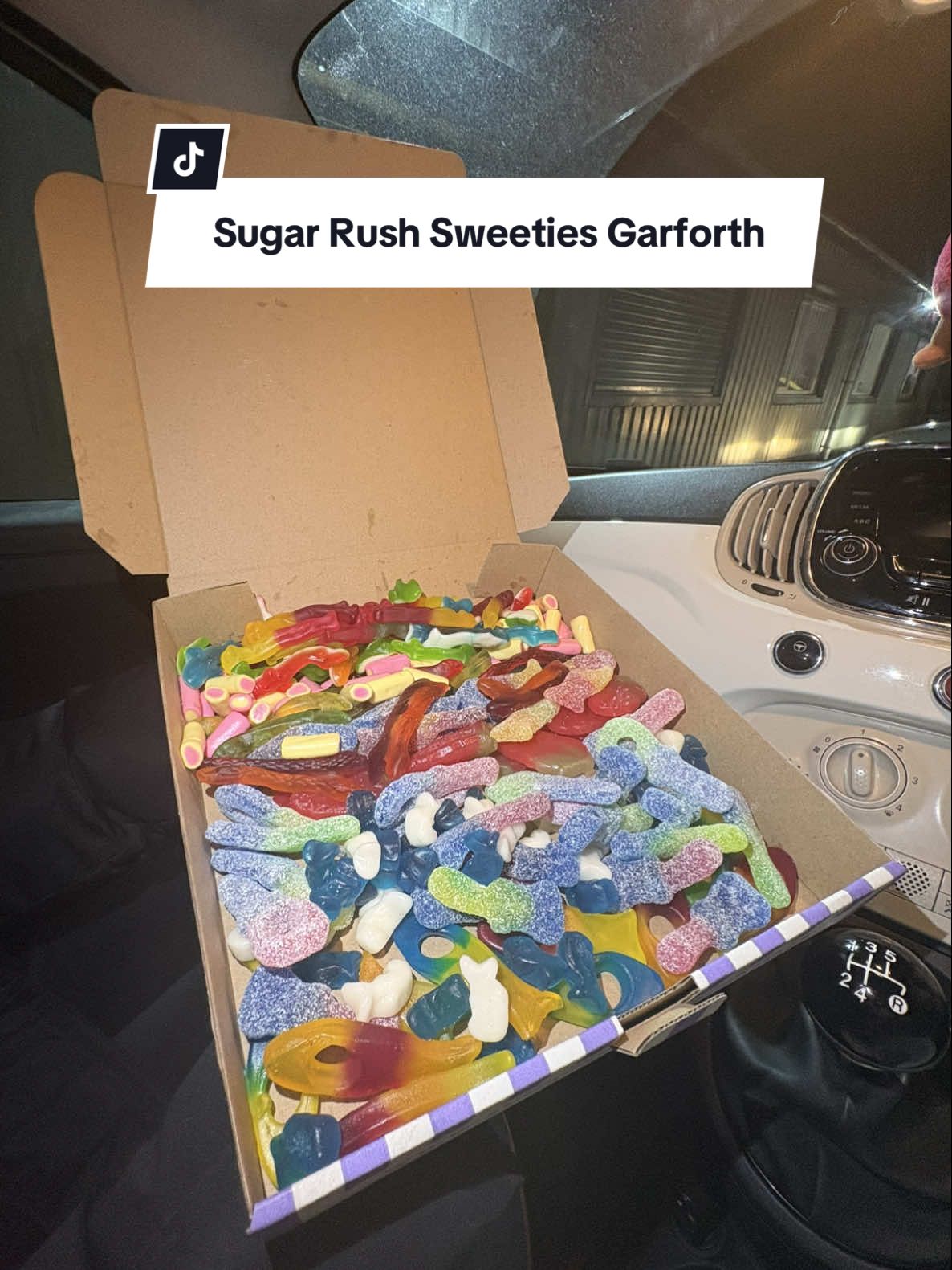 TikTok post by @manythingswithmeg for Sugar Rush Sweeties. Caption reads: My guilty pleasure @SugarRushSweeties 🍬🍭 I got a....