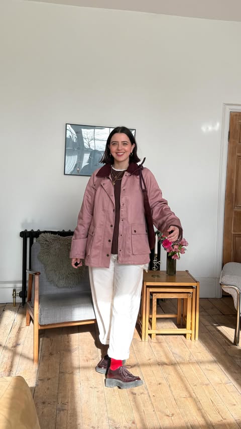 Instagram post by @mollycampbell_ for Monsoon. Caption reads: [...] Jumper @nakdfashion Jacket @monsoon Some pr....