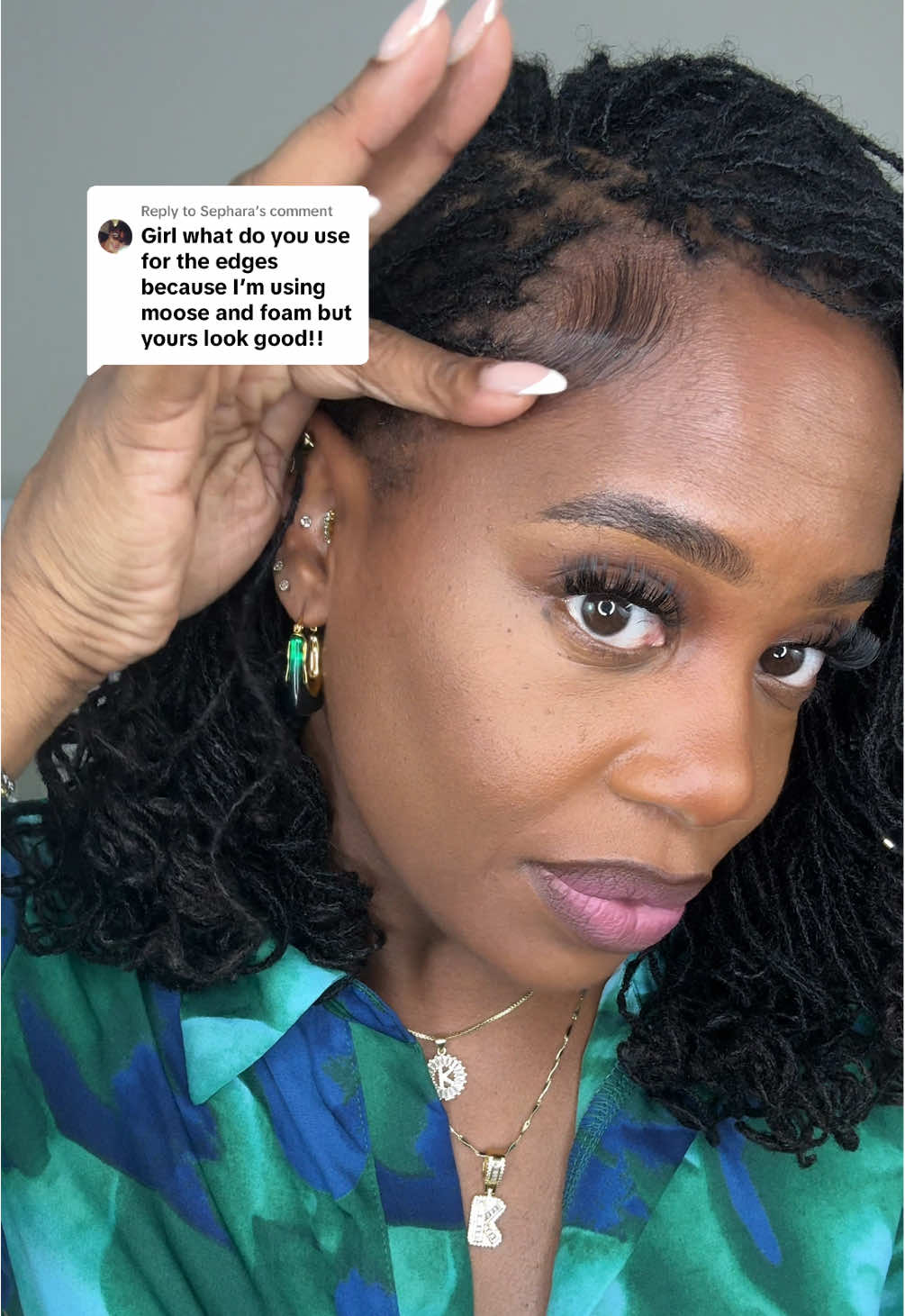 TikTok post by @kendrakenshay for Bask and Lather Co. Caption reads: Replying to @Sephara yep @Bask and Lather Co edge....