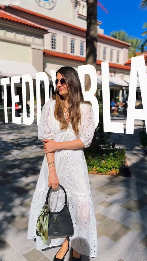 Instagram post by @theaydasdiary for Teddy Blake. Caption reads: Elevating my everyday look with the Teddy Blake....