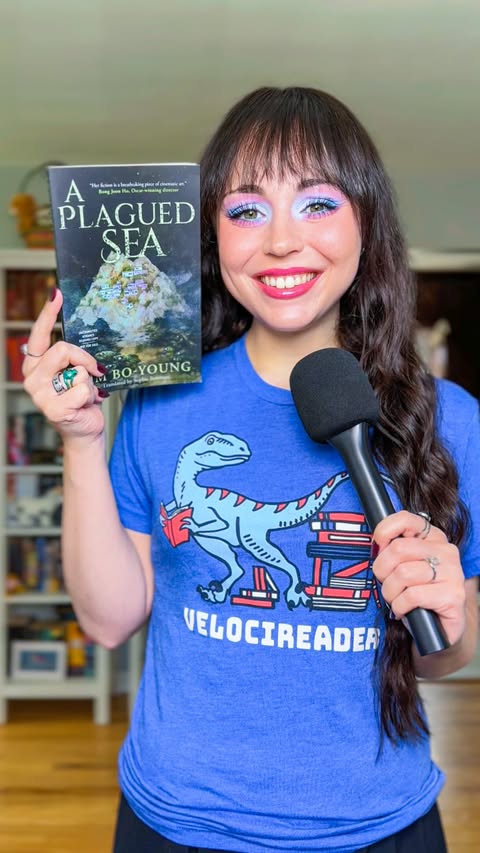 Instagram post by @starry.steph for Celadon Books. Caption reads: 💭 what was your favorite July read? here are my....
