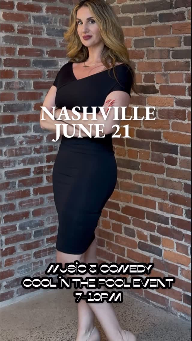Instagram post by @theannamanis for Tito’s Handmade Vodka. Caption reads: Saturday June 21 Nashville Music & Comedy Pool....