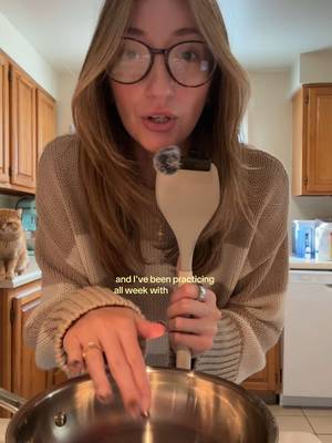 TikTok post by @saramistt for T-fal USA. Caption reads: gifted by T-fal I finally learned how to cook with....