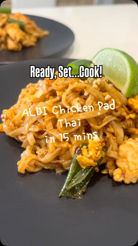 Instagram post by @dans.world.11 for Social Pineapple. Caption reads: Ready, Set… Cook! Meal Kits from ALDI are my go to....