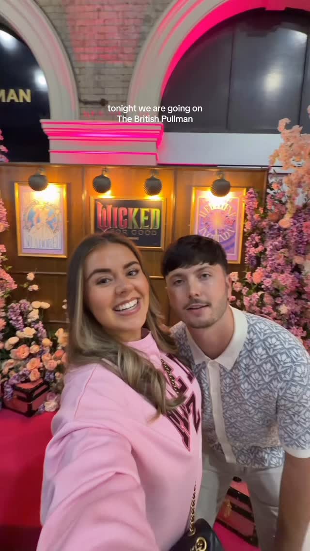 Instagram post by @nathanandgrace_ for Magnum Ice Cream. Caption reads: We’re going to the Emerald City with @wickedmovie....