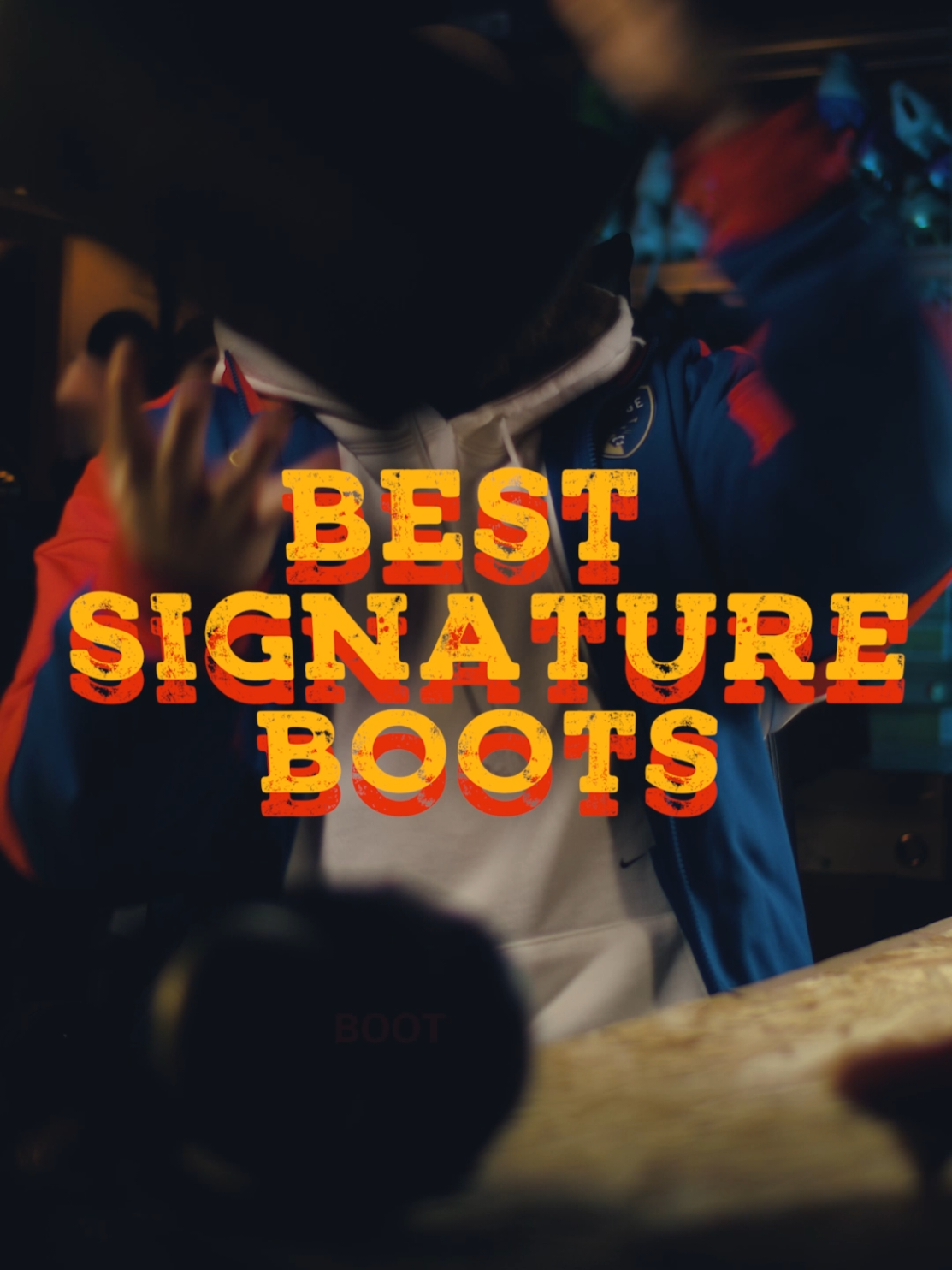 TikTok post by @bootwizard for New Balance. Caption reads: Which pro player got this best signature boots of....