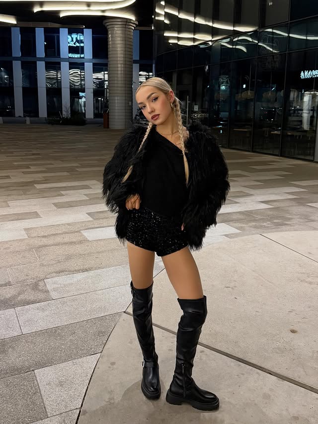 Instagram post by @_ola.hania_ for House Brand. Caption reads: Ready for winter holiday functions of all....