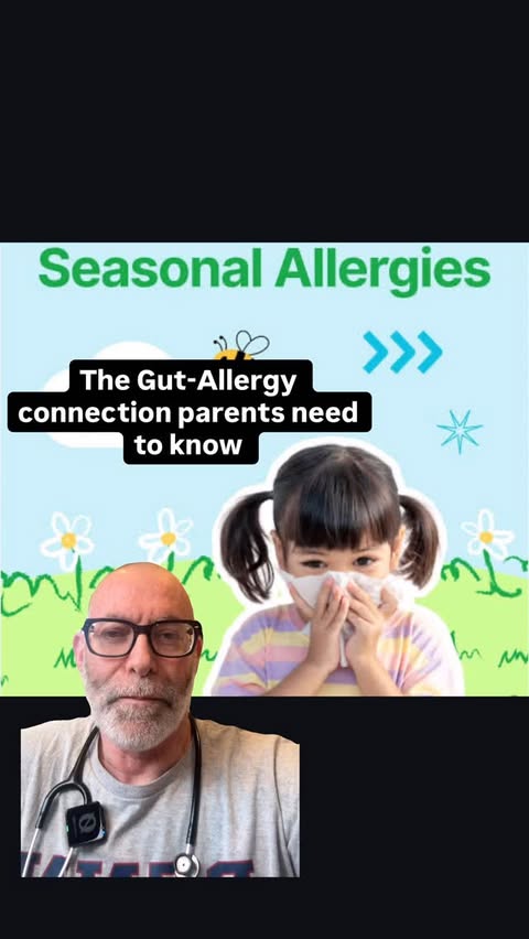 Instagram post by @drmichaelmilobsky for MaryRuth's. Caption reads: Your child’s gut and immune system are deeply....