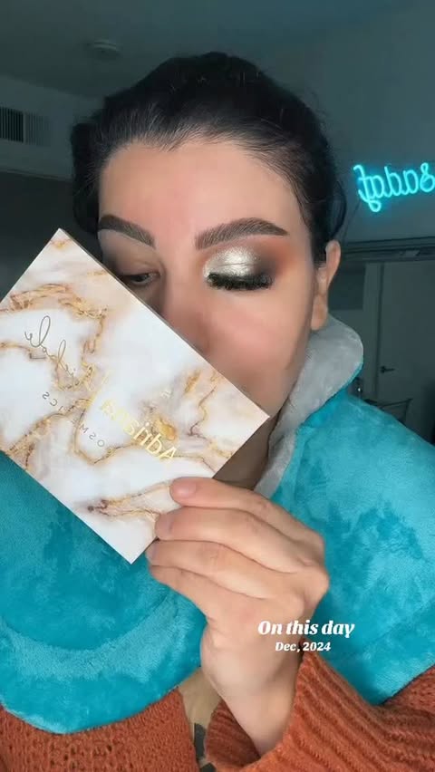 Instagram post by @get_glam_with_sadaf for Adriana Nichole Cosmetics. Caption reads: @adriananicholecosmetics 🥰🫶🥰.