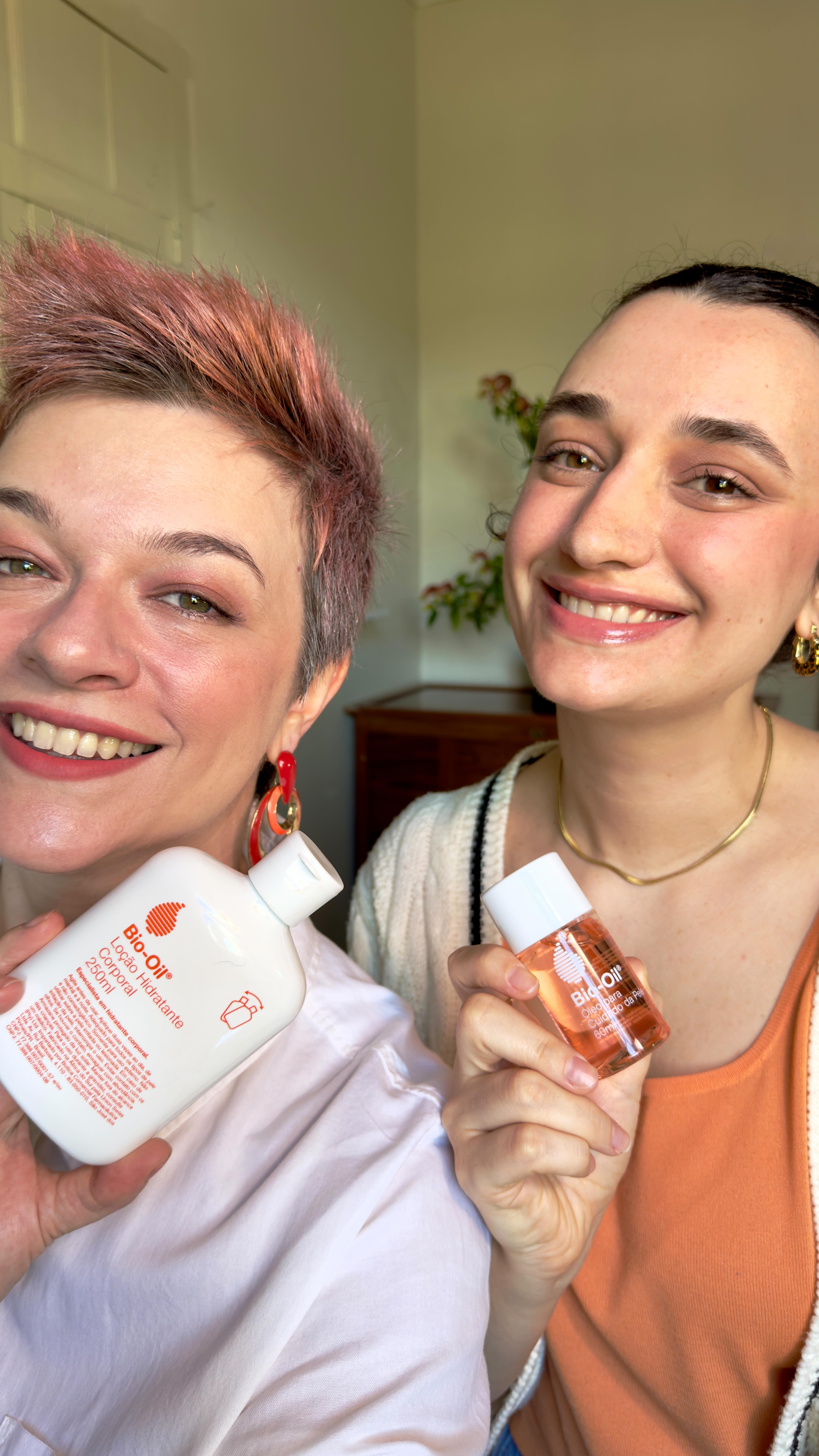 Instagram post by @giovanna.visnardi for Bio-oil. Caption reads: Bio-Oil oferece produtos excelentes que não são....