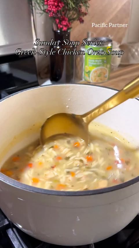 Instagram post by @createaplatewithdina for Pacific Foods. Caption reads: [...] my Sunday Soup Series, we’re making....