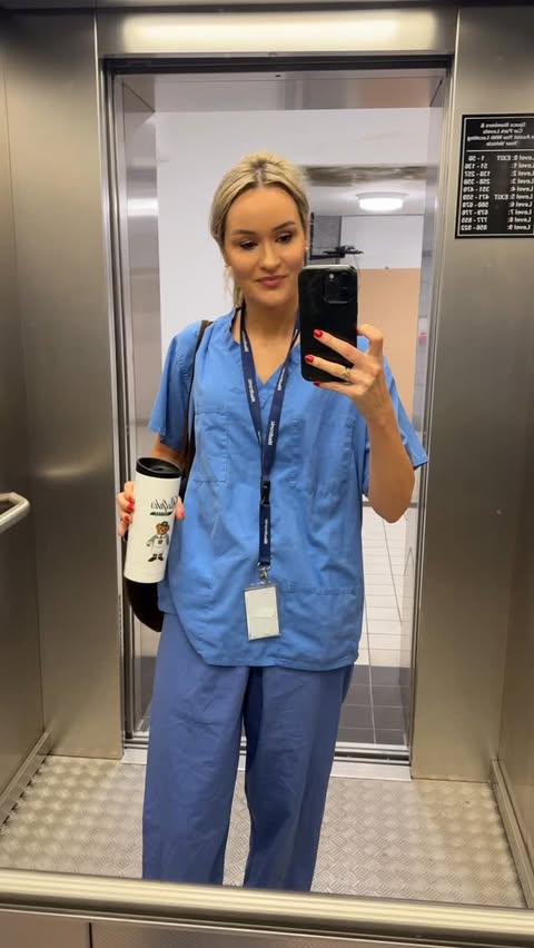 Instagram post by @martinasmark for Space NK. Caption reads: Get ready with me for a hospital shift🏥*watch....