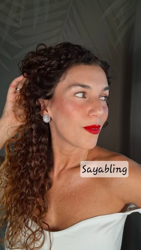 Instagram post by @melitagrasso84 for Sayabling Jewelry. Caption reads: New Earrings @sayablingjewelry_official ❤️.....