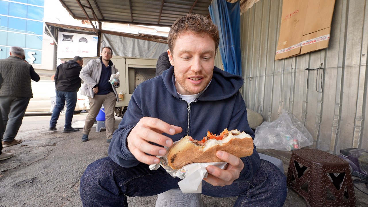 YouTube post by @Lukasgalgenmueller for Esn. Caption reads: Bursa Food Tour 🇹🇷.