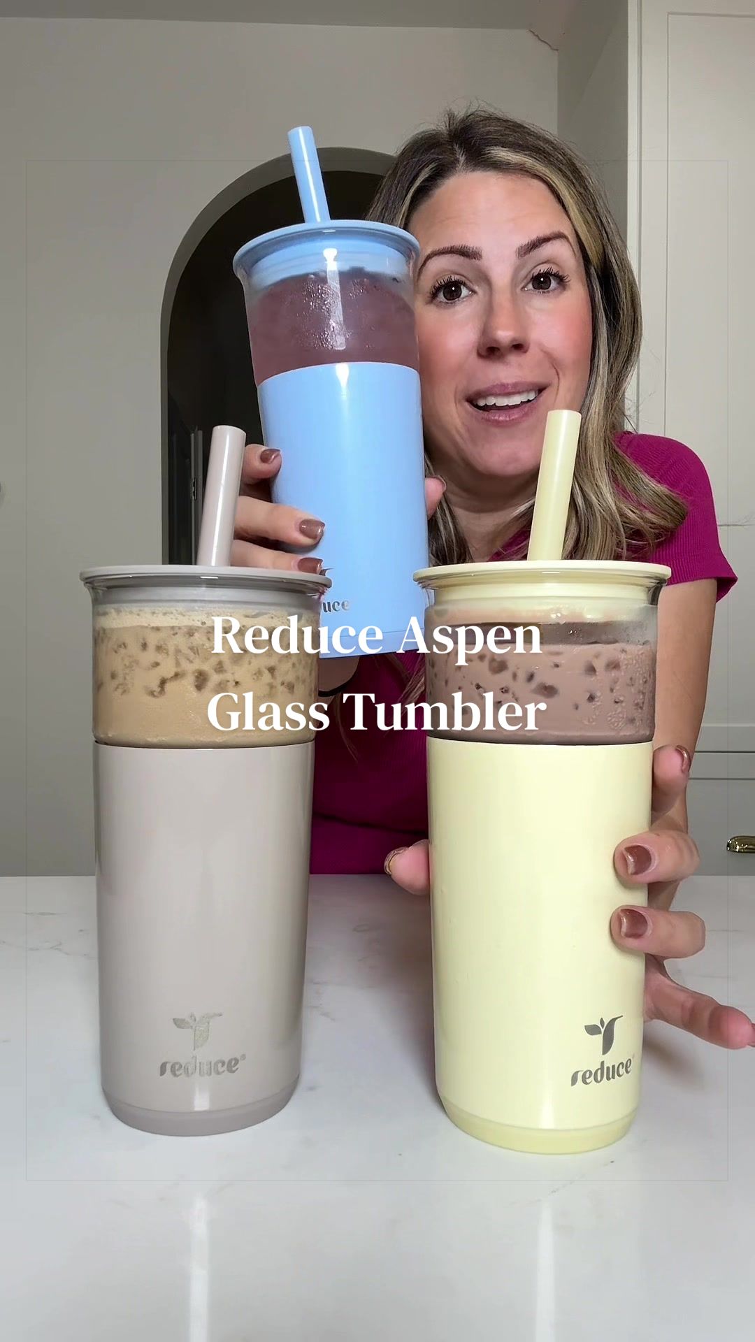 TikTok post by @unhingedrenocouple for Reduce. Caption reads: [...] honestly my favorite combination 🫶🧋....