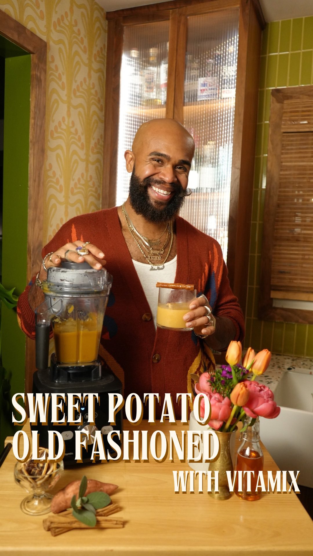 Instagram post by @david.quarlesiv for Vitamix. Caption reads: #AD | After a summer full of sipping and savoring,....