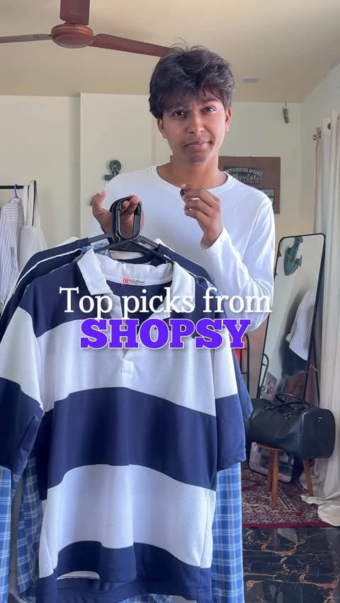 Instagram post by @sam_s_wardrobe_ for Shopsy. Caption reads: [...] direct automation 🔗 • Products from....