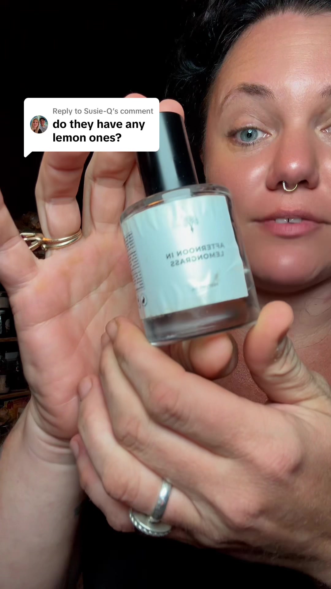 TikTok post by @folkmedicineremedies for Eternal Perfume Oils. Caption reads: Replying to @Susie-Q @Eternal Perfume Oils has the....