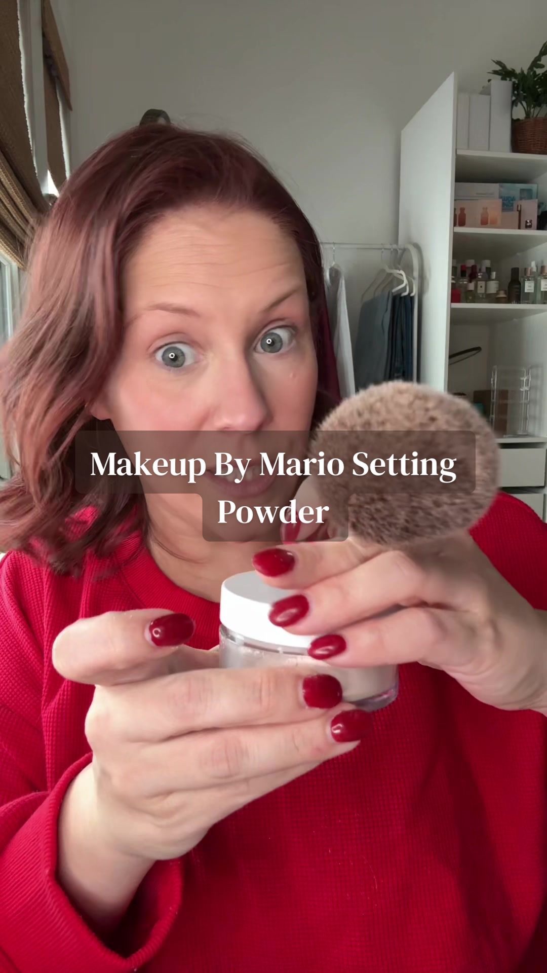 TikTok post by @itsabbyak for MAKEUP BY MARIO. Caption reads: @Makeup By Mario #settingpowder [...].