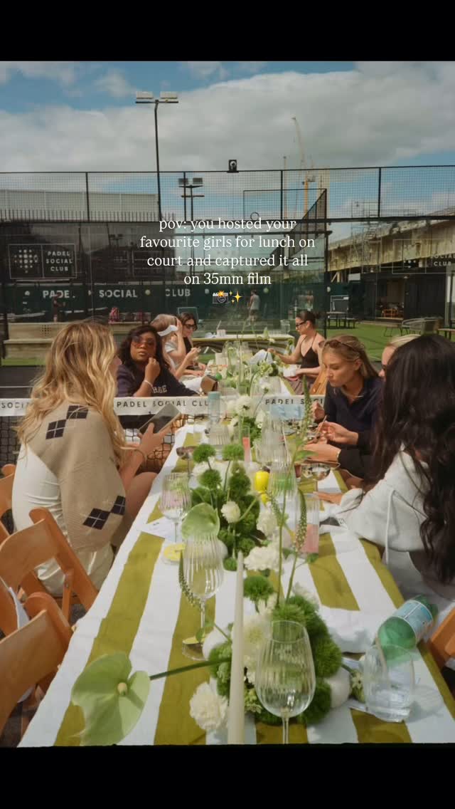 Instagram post by @matildabeaa for Missoma. Caption reads: Still not over the padel event I hosted with....