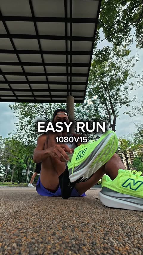 Instagram post by @k1runs for New Balance. Caption reads: New Balance 1080v15, new supercritical Infinion....