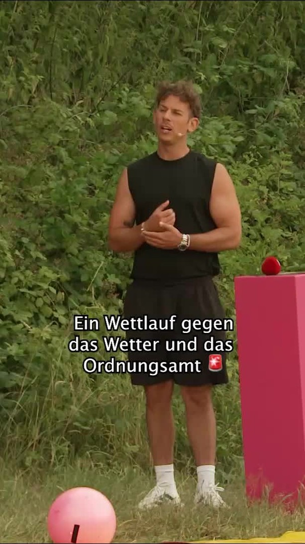 Instagram post by @maxobeyme for ProSieben. Caption reads: Einer für alle, alle für Max' Cabrio! 🚗🌧️....