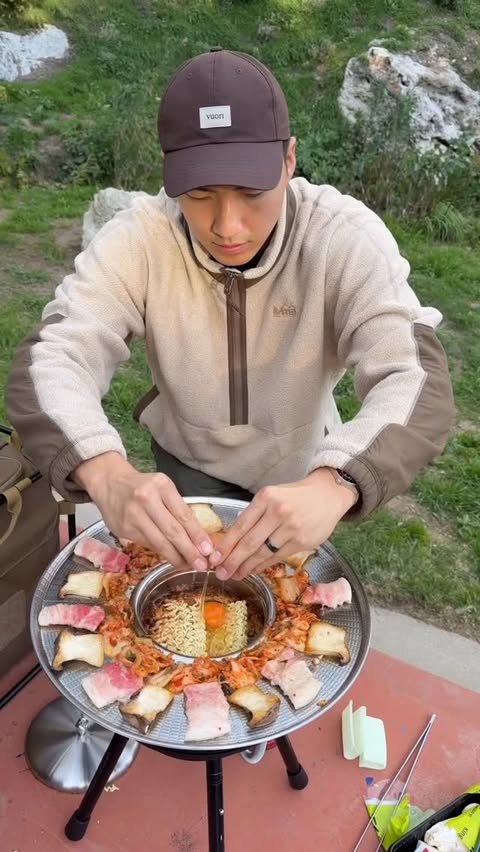 Instagram post by @davidsjeong for REI. Caption reads: Shoutout to @REI for equipping us to get outside....