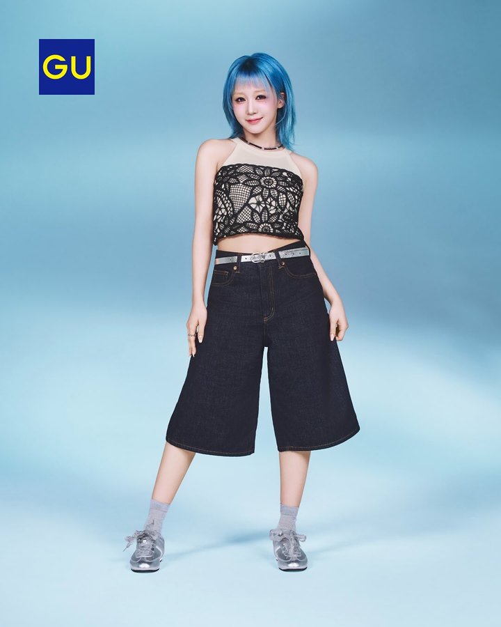 Instagram post by @e__hikaru.xx for GU. Caption reads: 🌊✨🌊✨
#gu_kep1er 
@gu_global.