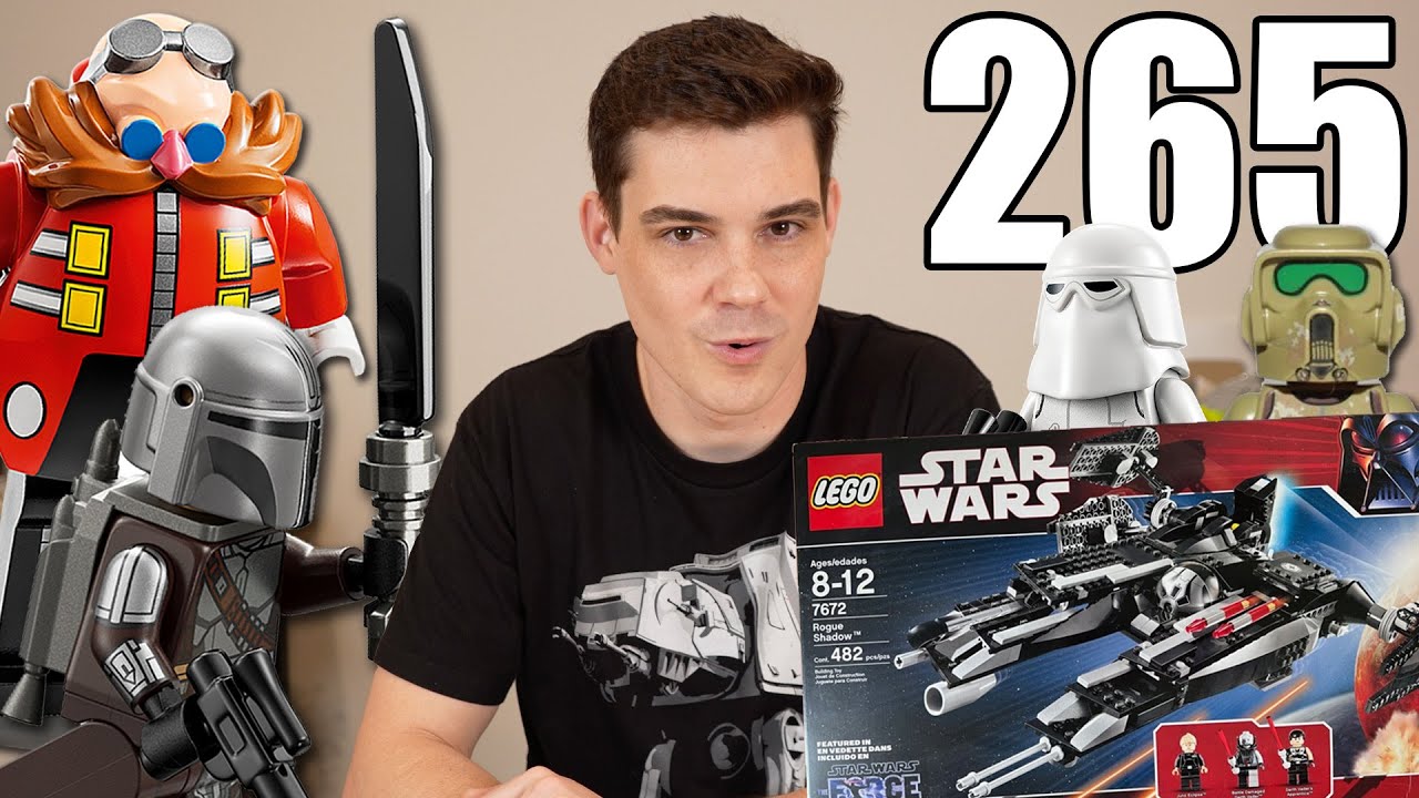 YouTube post by @MandRproductions for Zavvi. Caption reads: LEGO Star Wars 2024 MANDALORIAN SETS? LEGO Saves....