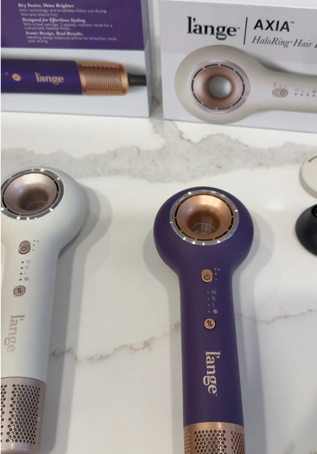 TikTok post by @theadrianelia for L’ange Hair. Caption reads: [...] & will sell out again! @langehair #hairtok....