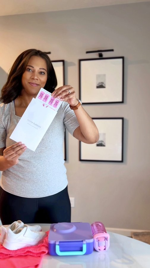 Instagram post by @ashleyimperfect for Name Bubbles. Caption reads: #sponsored @NameBubbles is my go-to for keeping....