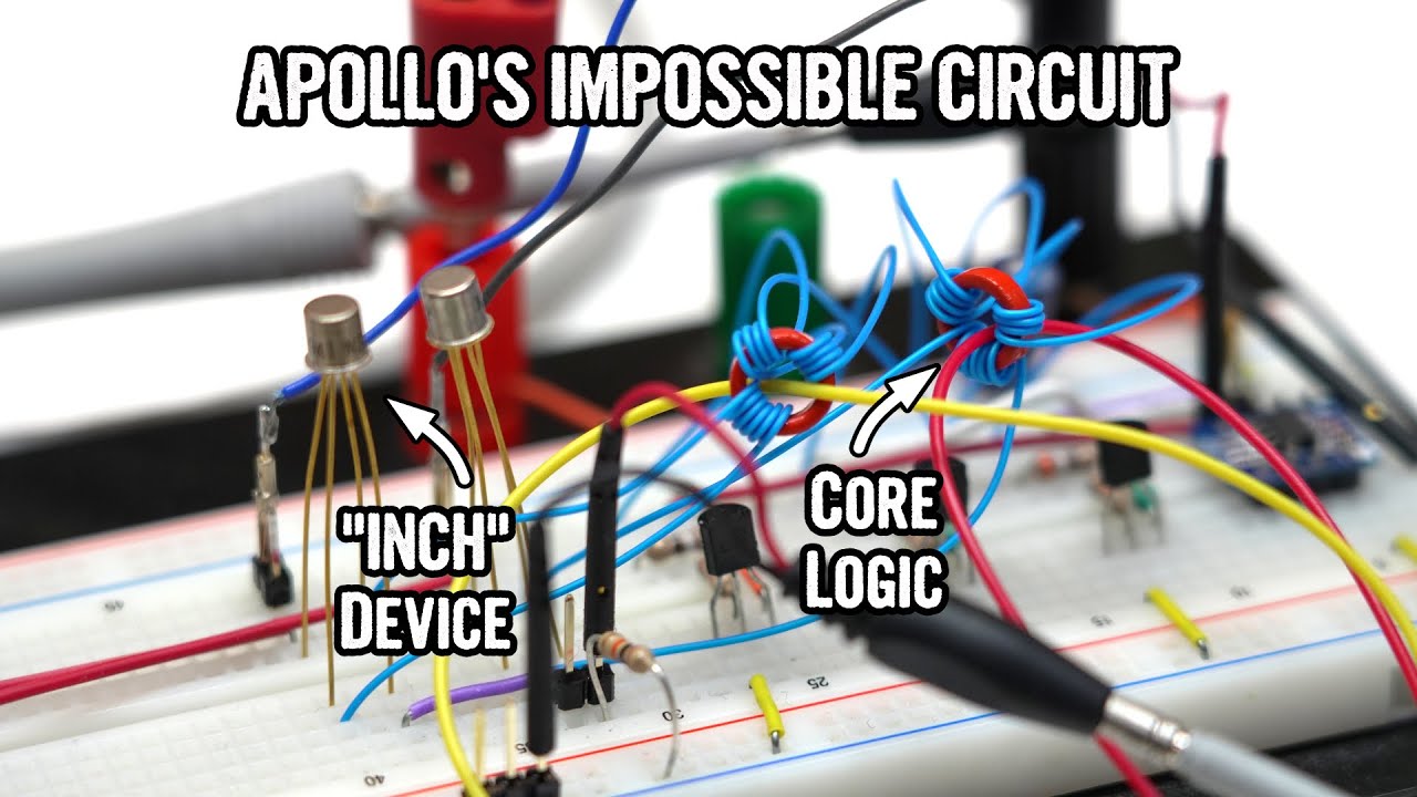YouTube post by @CuriousMarc for PCBWay. Caption reads: Apollo Comms Part 37: Apollo's weirdest (but....