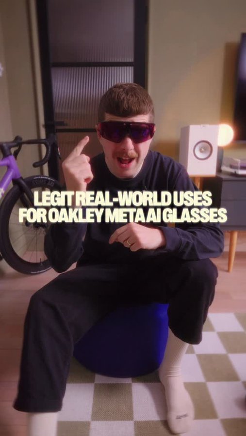 Instagram post by @grantritchie for Oakley. Caption reads: Finding real-world cycling use cases for the....