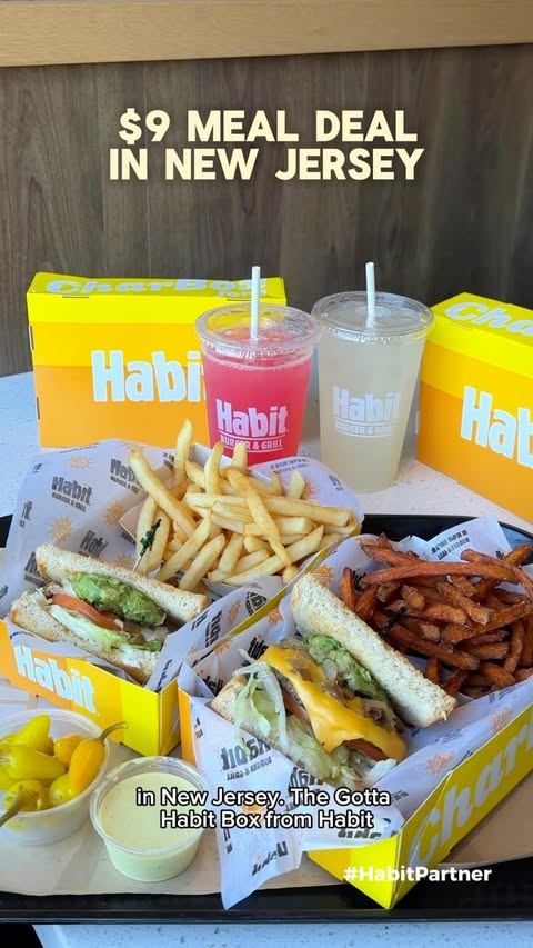 Instagram post by @wandering_with_mariam for The Habit Burger Grill. Caption reads: #HabitPartner @habitburgerandgrill just dropped a....