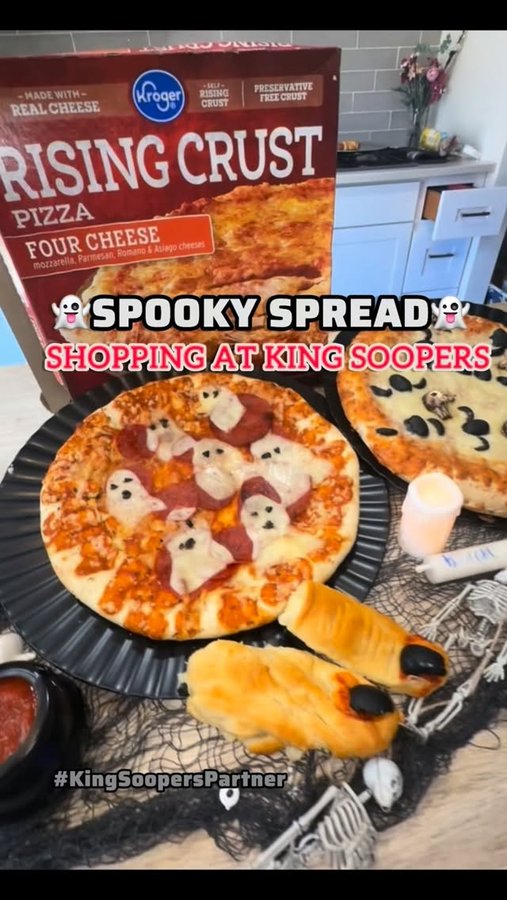 Instagram post by @coloradokidadventures for King Soopers. Caption reads: #ad No tricks, just tasty treats! 🎃 Shop at....
