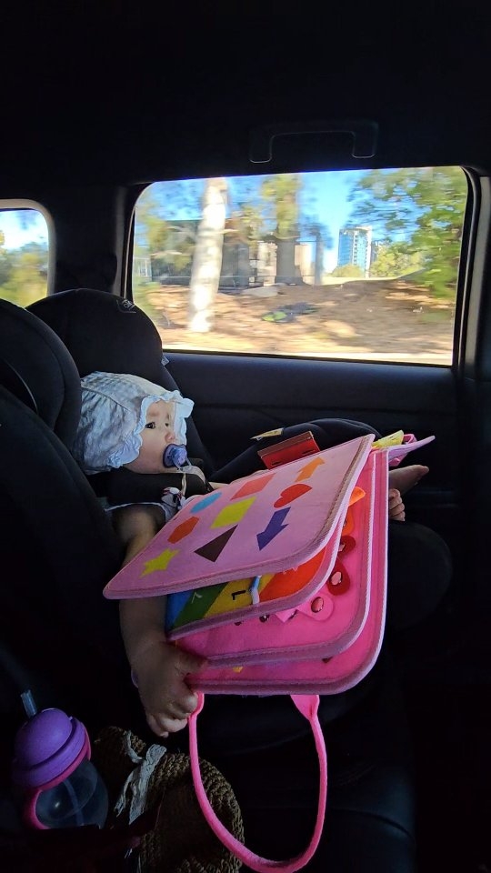 Instagram post by @mrsmissus_ for Toddla. Caption reads: [...] in the car to sink in her own world with....