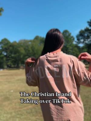 TikTok post by @tharpfamily2020 for God's Love Overcomes. Caption reads: Oversized Christian Shirt @God’s Love Overcomes....