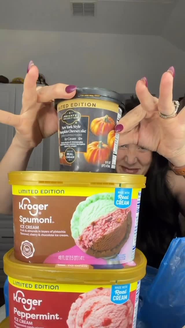 Instagram post by @positively_paige_ for Kroger. Caption reads: #KrogerPartner Enjoying a sweet treat after a long....